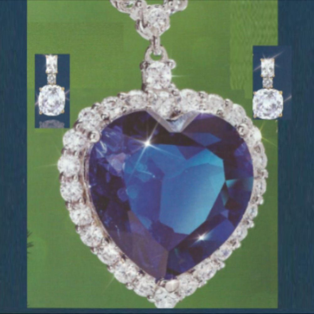 SAPPHIRES AND DIAMONDAURA(c) DIAMOND NECLACE